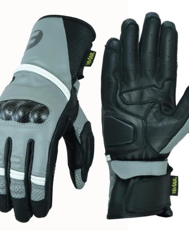 FREEDAY MOTORCYCLE RACING LEATHER GLOVES FD-650 SKY