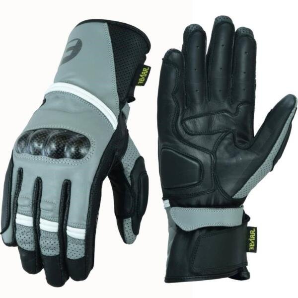 FREEDAY Motocicleta Competició LEATHER GLOVES FD-650 SKY