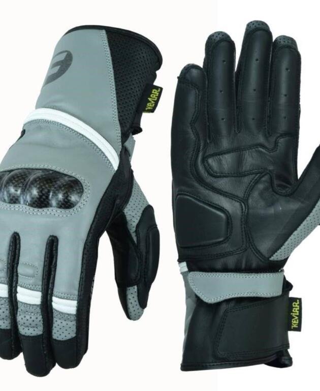FREEDAY MOTORCYCLE RACING LEATHER GLOVES FD-650 SKY