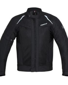 Freeday Men's Summer Motorcycle Jacket V-150 Black