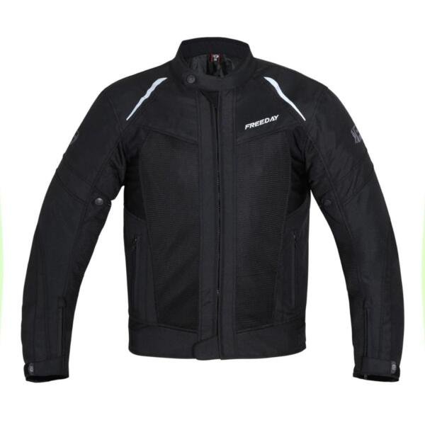 Freeday Men's Summer Motorcycle Jacket V-150 Black
