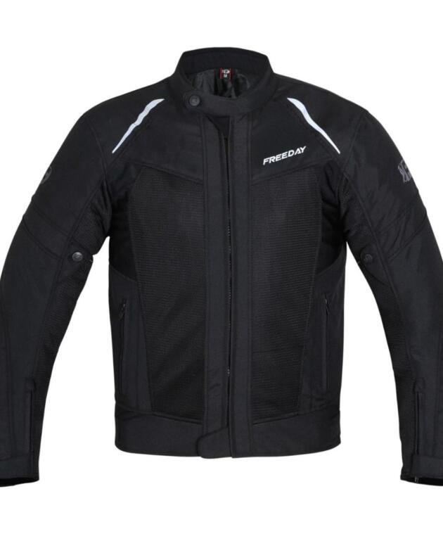 Freeday Men's Summer Motorcycle Jacket V-150 Black