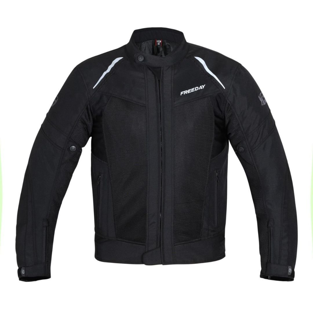 Freeday Men's Summer Motorcycle Jacket V-150 Black