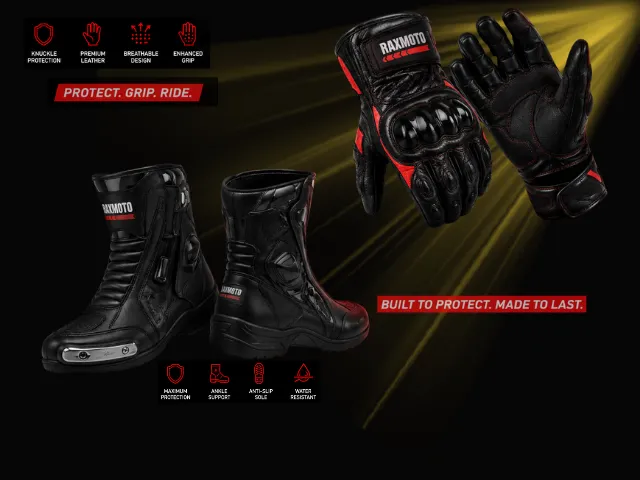Freeday FD-650 racing leather motorcycle gloves