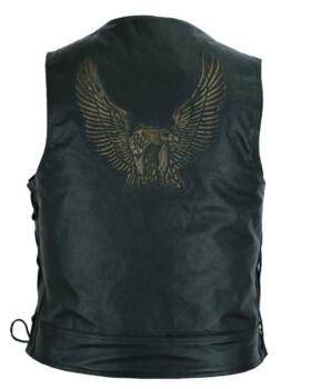RAXUS EAGLE STYLE MOTORCYCLE VEST FOR MEN