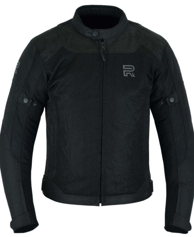 RAXUS MEN'S SUMMER MOTORCYCLE JACKET TRACK COOL PRO- BLACK