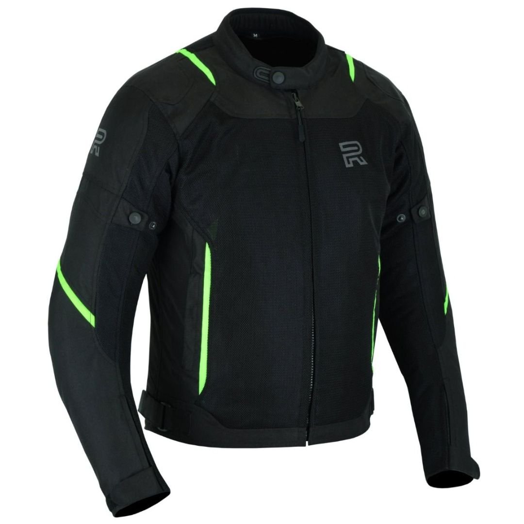 RAXUS MEN'S SUMMER MOTORCYCLE JACKET TRACK- FLUOR - Image 2