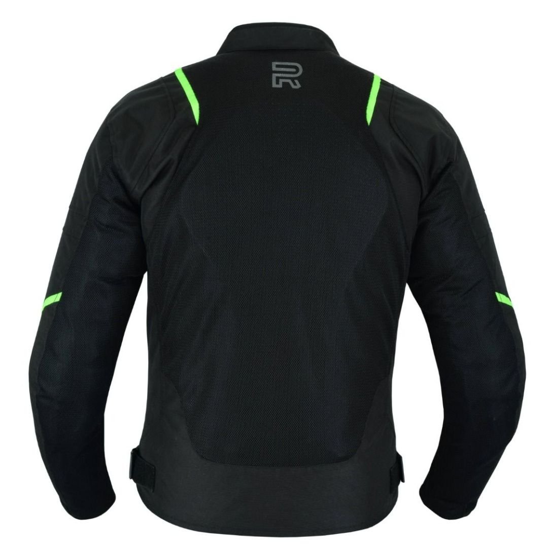 RAXUS MEN'S SUMMER MOTORCYCLE JACKET TRACK- FLUOR - Image 3