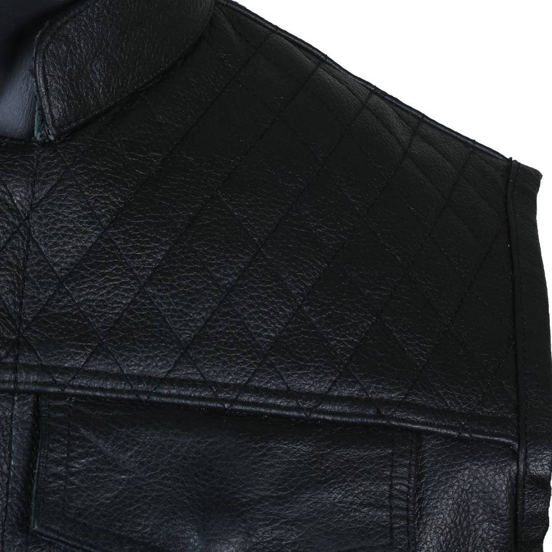 RAXUS MOTORCYCLE VEST COWHIDE DIAMOND K-15 - Image 4