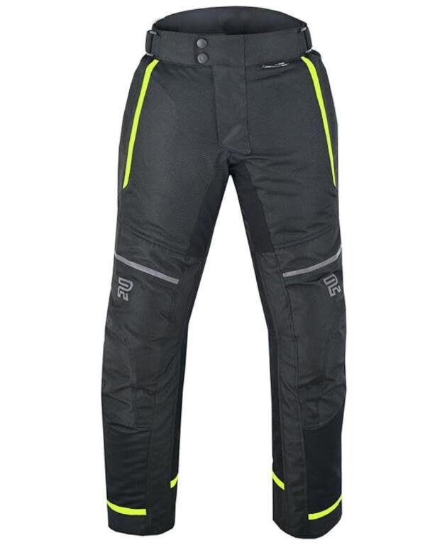 RAXUS PANTALONES DE MOTO HOMBRE VERANO TRACK-COOLPRO FLUOR