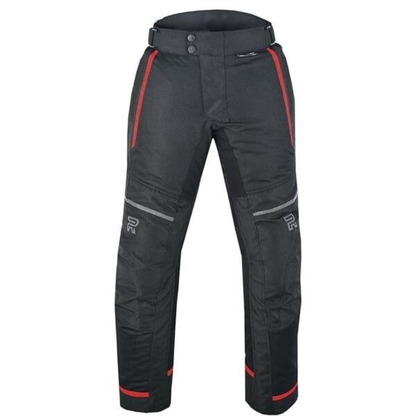 RAXUS PANTALONES DE MOTO PARA HOMBRE DE VERANO TRACK-COOLPRO ROJO