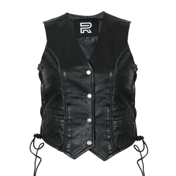 CHALECO DE MOTO DE PIEL DE OVEJA PARA MUJER RAXUS SM-10
