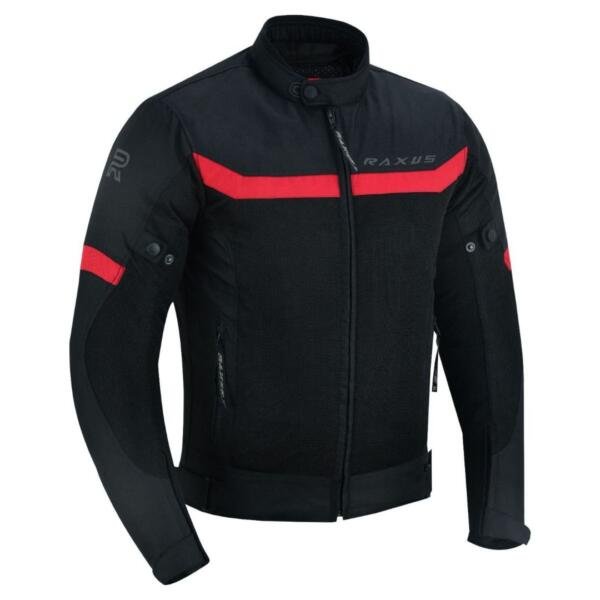 RAXUS STORM COLD MEN'S SUMMER MOTORCYCLE JACKET - RED