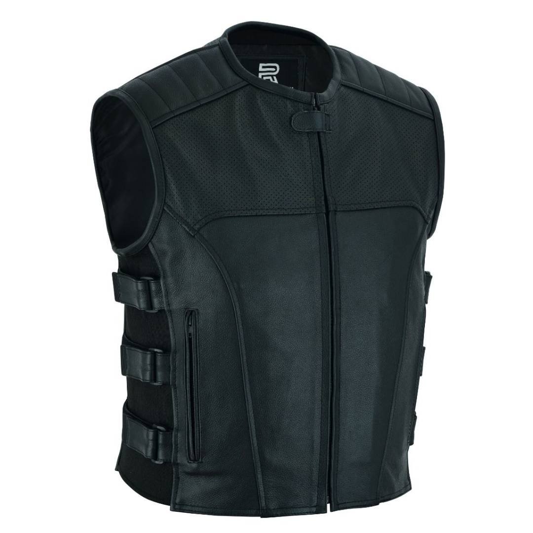 Raxus Cowhide Straps Motorcycle Vest K-20 - Image 3