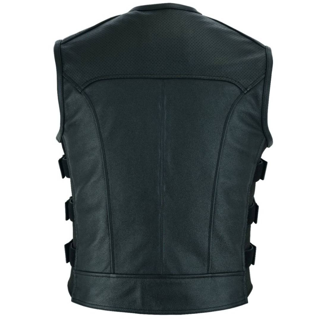 Raxus Cowhide Straps Motorcycle Vest K-20 - Image 2