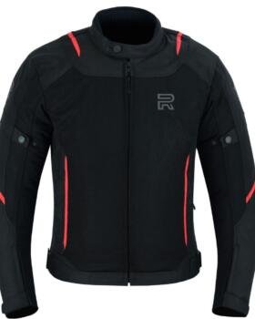 Raxus Men Summer Motorcycle Track Jacket- Red