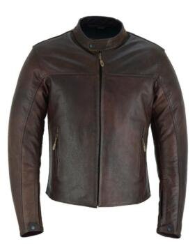 Raxus Motorcycle leather jacket for men
