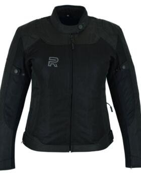 Raxus Summer Motorcycle Jacket Women Track- Black