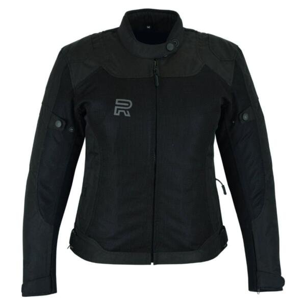 Raxus Summer Motorcycle Jacket Women Track- Black
