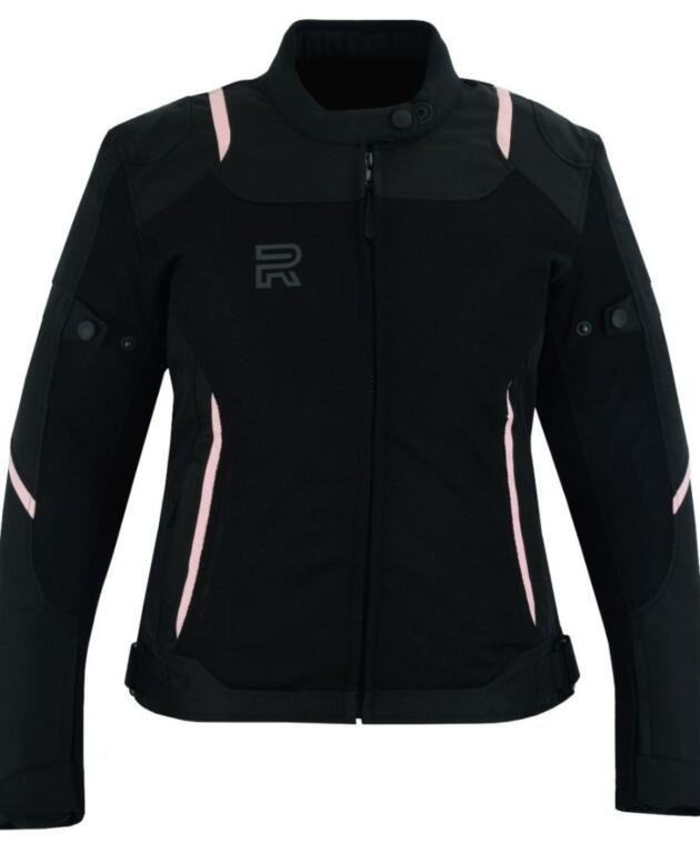 Raxus Summer Motorcycle Jacket Women Track- Pink