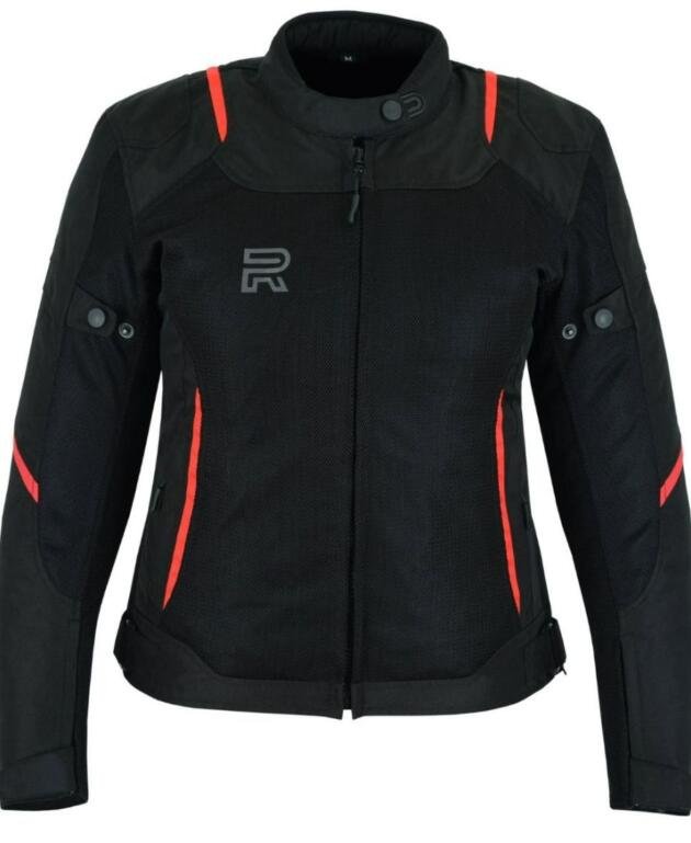 Raxus Summer Motorcycle Jacket Women Track- Red
