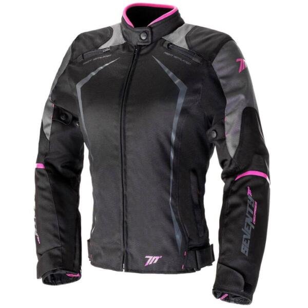 SEVENTY WOMEN'S SHORT RACING SD-JR49 MOTORCYCLE JACKET PINK