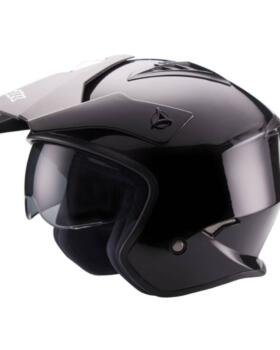 UNIK TRIAL HELMET UNIK CT-07 WITH BLACK GLASSES