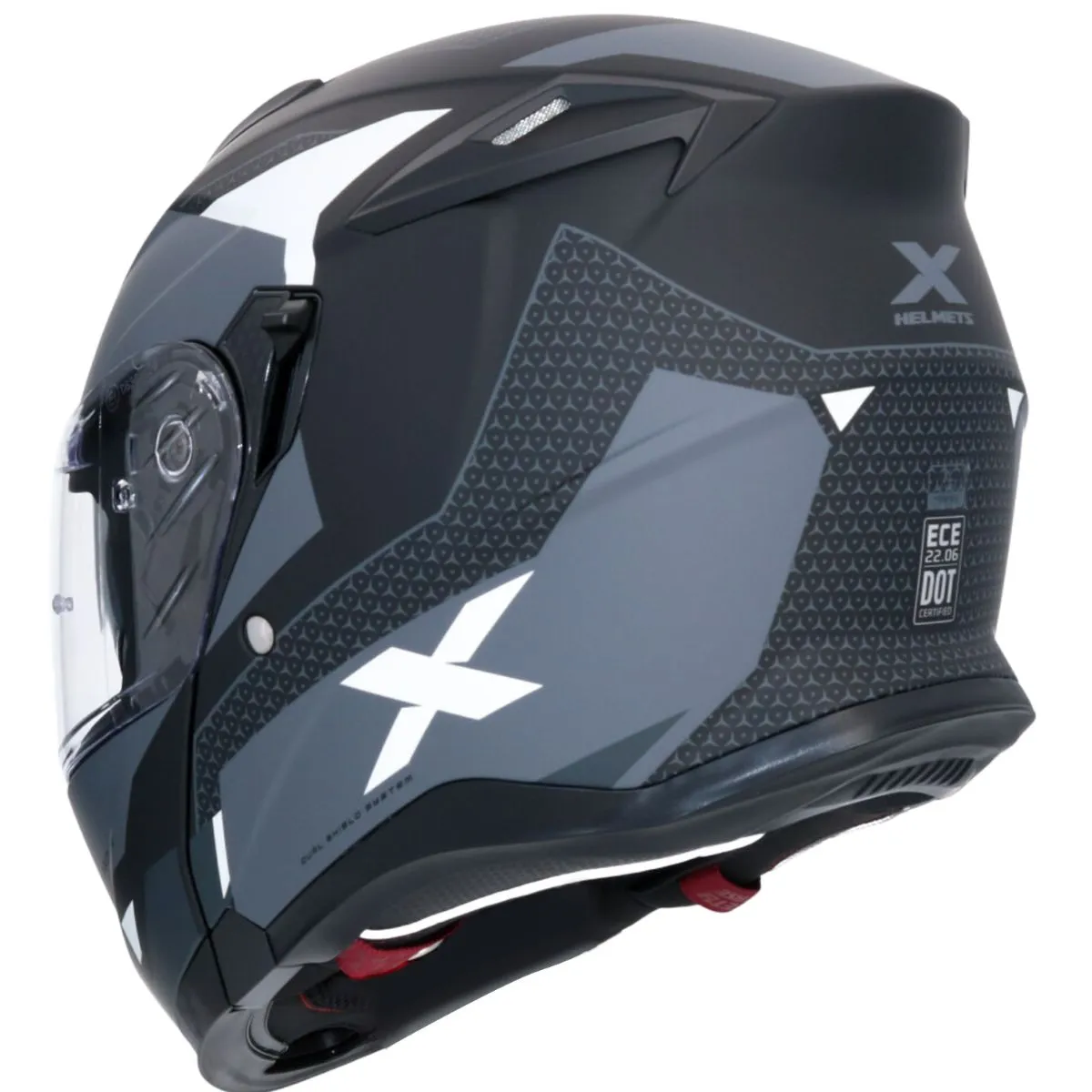 AXOR Discover Flip-Up Helmet – Grey Black | ECE 22.06 Certified Modular - Image 3