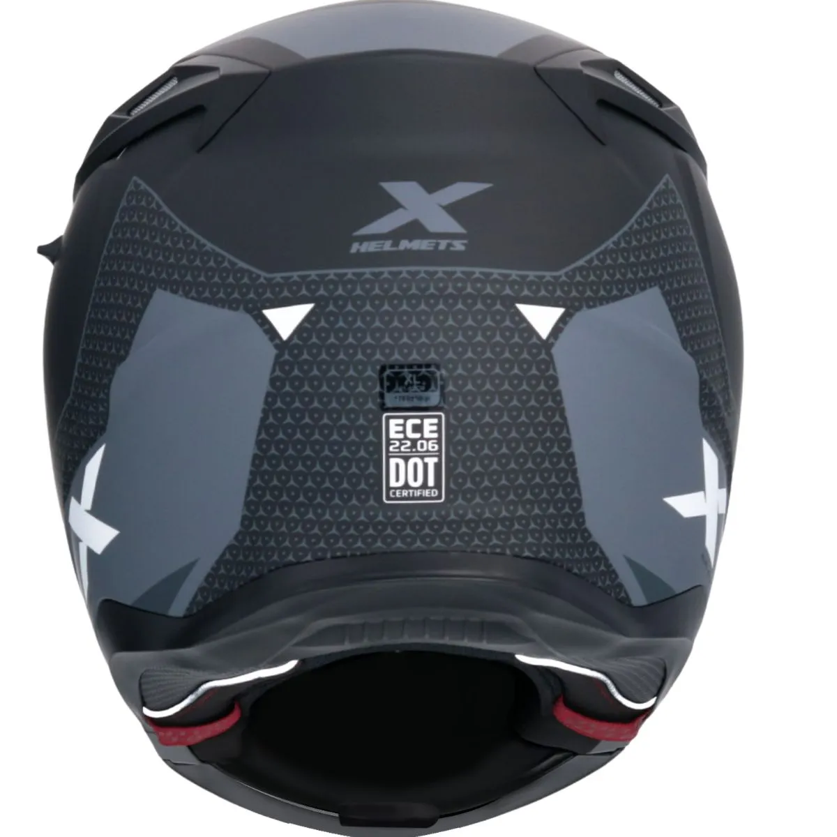 AXOR Discover Flip Up Helmet Rear View Grey Black