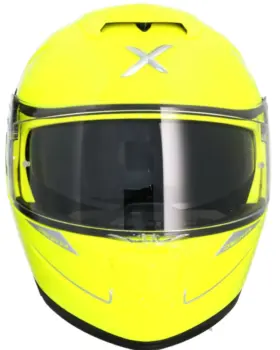 AXOR Discover Flip Up Helmet Fluor Yellow Front View