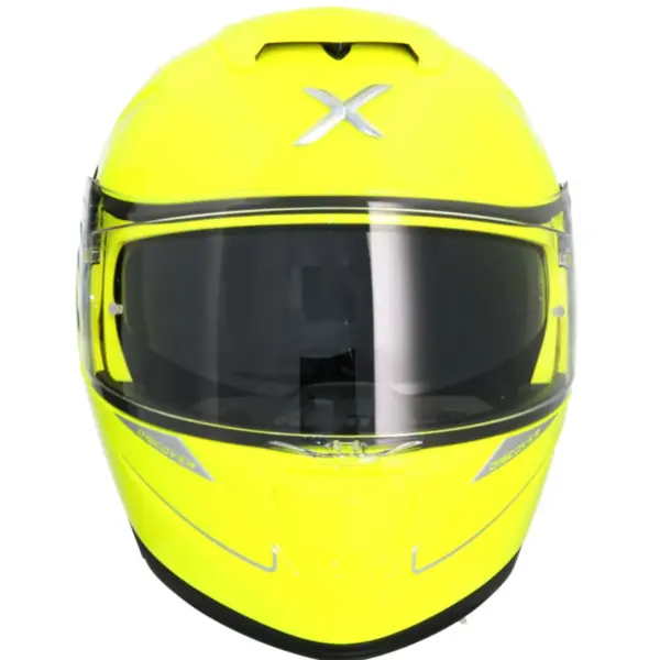 AXOR Discover Flip Up Helmet Fluor Yellow Front View