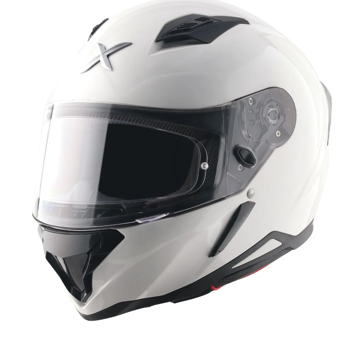AXOR SH-890 Hunter Helmet Right Side View Solid White Pearl