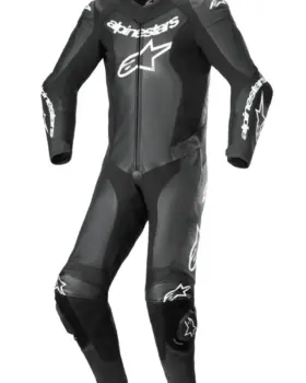 Alpinestars GP Force Lurv One Piece Leather Suit Black front view