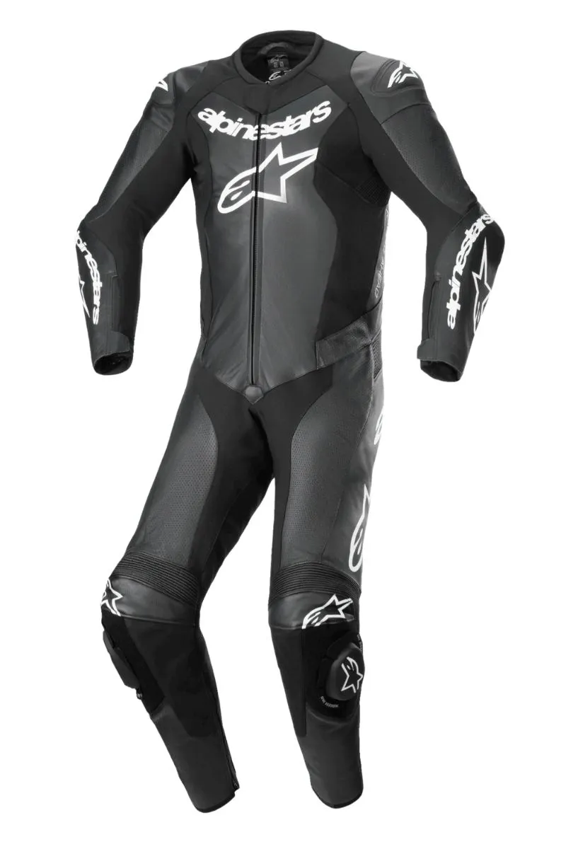 Alpinestars GP Force Lurv One Piece Leather Suit Black front view