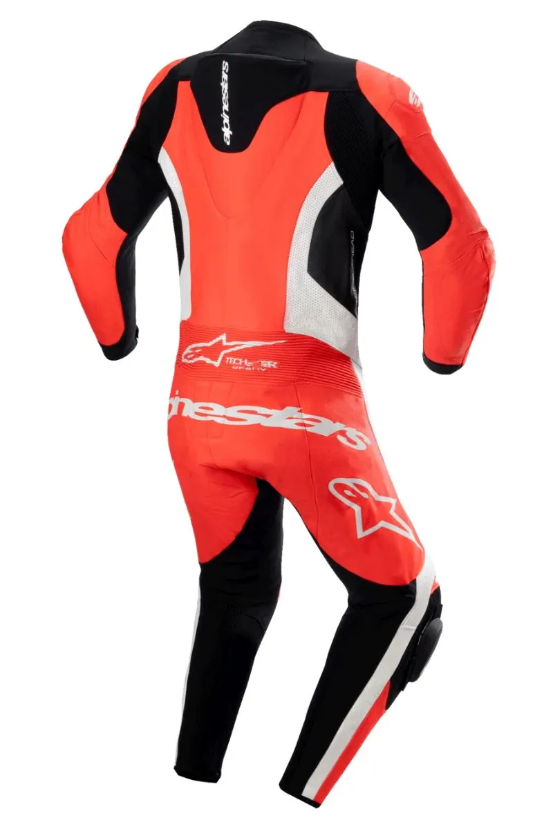 Alpinestars GP Force Lurv One Piece Leather Suit Black White Red rear view