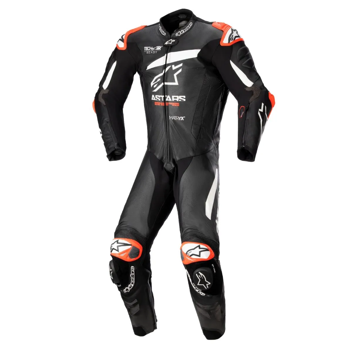 Alpinestars GP Plus V4 uno Piece cuero mono negro blanco delantero View