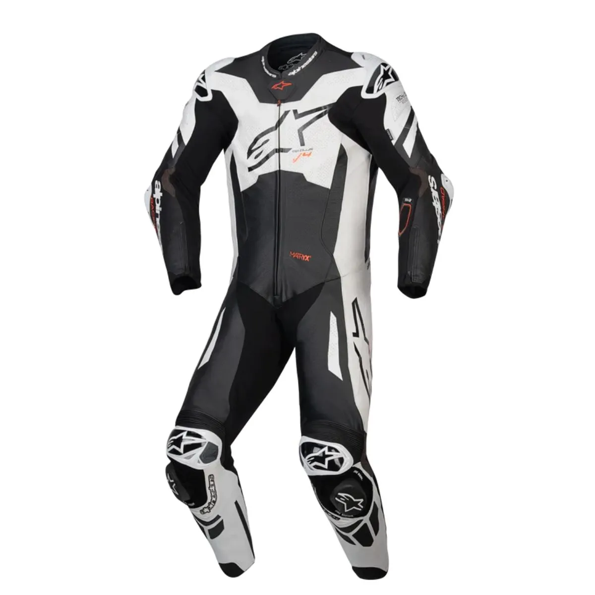 Alpinestars GP Plus V4 Sprint One Piece Leather Suit – Red Fluo Mid Red White | Black White Red Fluo | CE AAA Class | Tech-Air Ready - Bild 3
