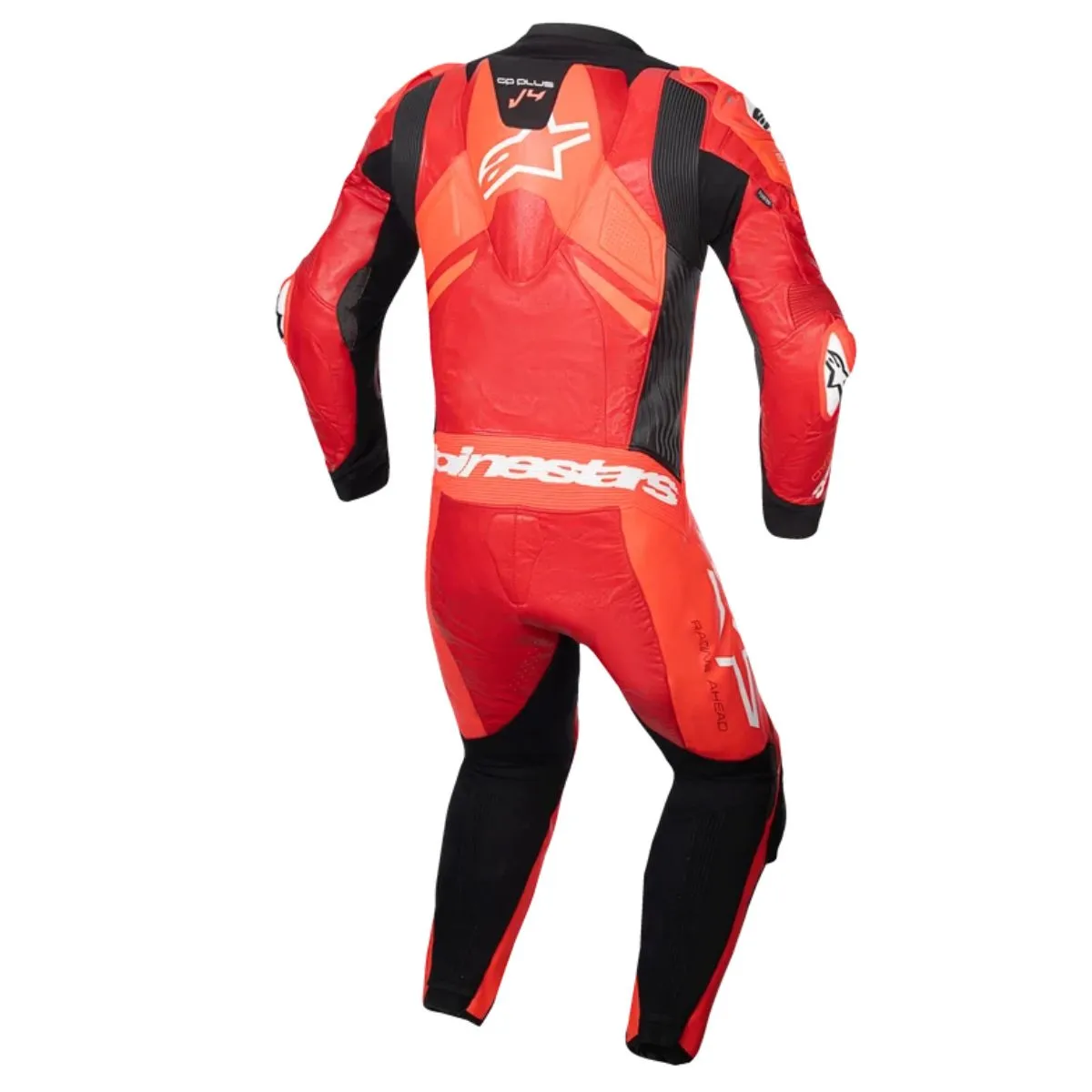 Alpinestars GP Plus V4 Sprint One Piece Leather Suit – Red Fluo Mid Red White | Black White Red Fluo | CE AAA Class | Tech-Air Ready - Bild 2