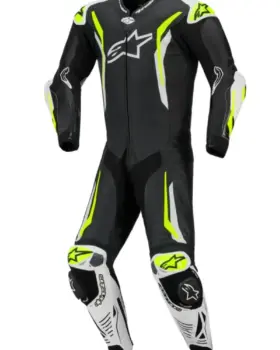Alpinestars GP Tech V5 One Piece Leather Suit Green front view