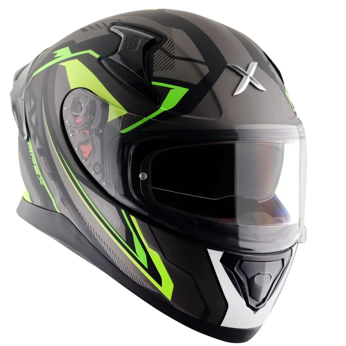 AXOR Apex Road Trip Full Face Helmet Pinlock 30 visor close-up