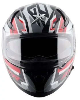 AXOR Apex Streak Full Face Helmet Black Red front view