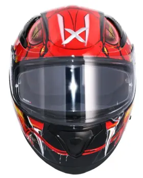 AXOR Apex Venomous Full Face Helmet Black Red front view