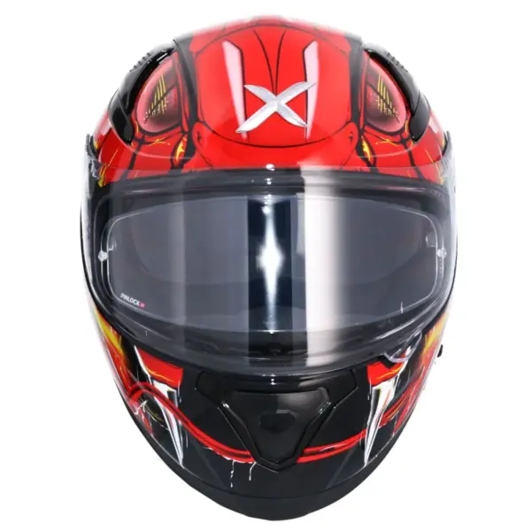 AXOR Apex Venomous Integral Casc Negre Vermell frontal view