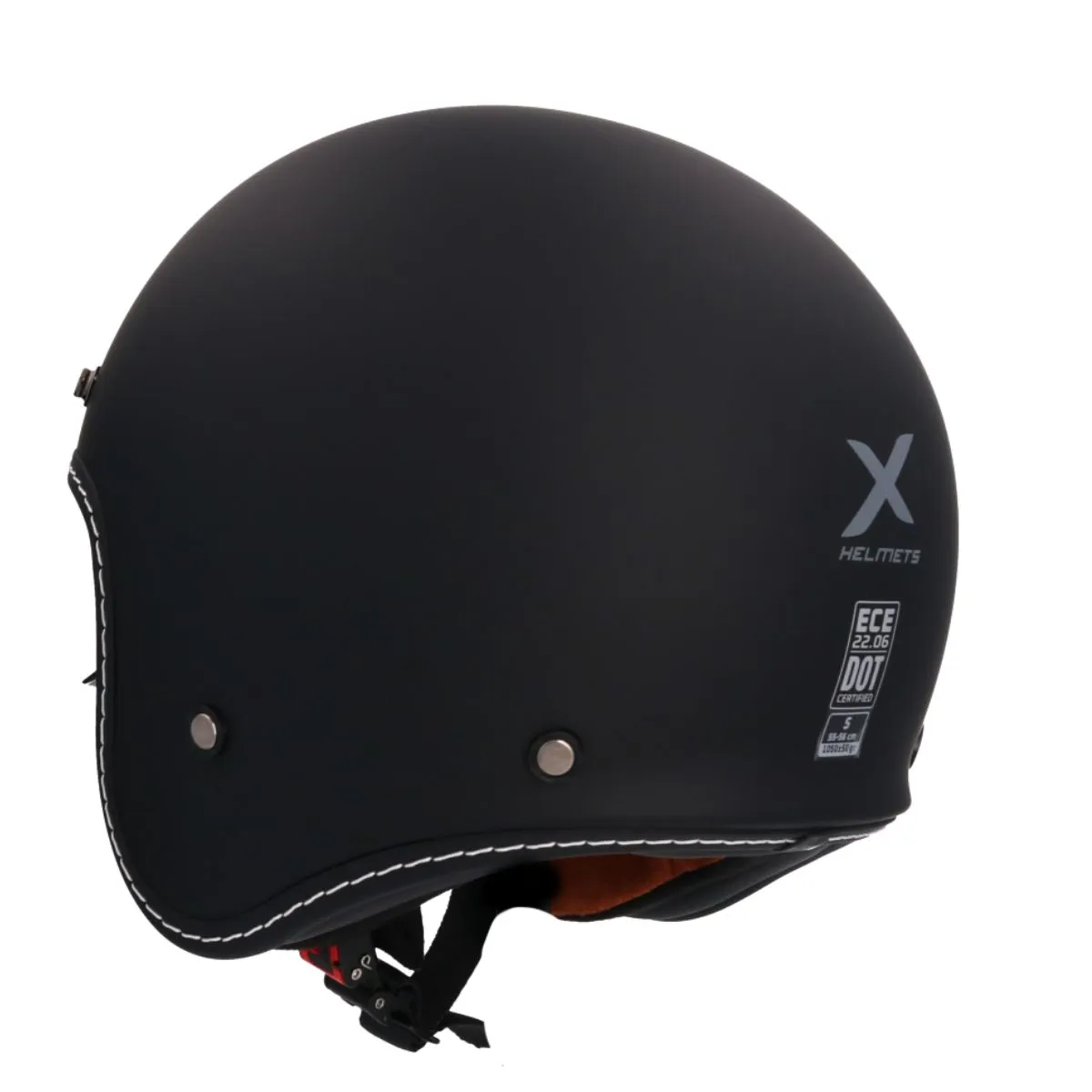 AXOR Dallas Solid Jet Helmet Matt Black rear view