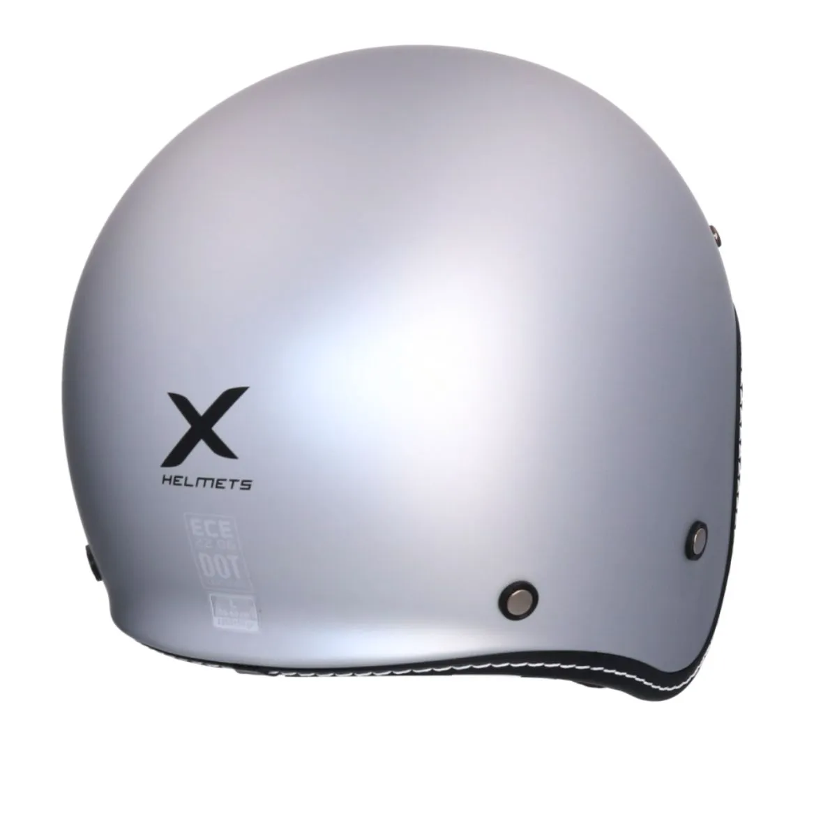 AXOR Dallas Solid Jet Helmet Matt Silver rear view