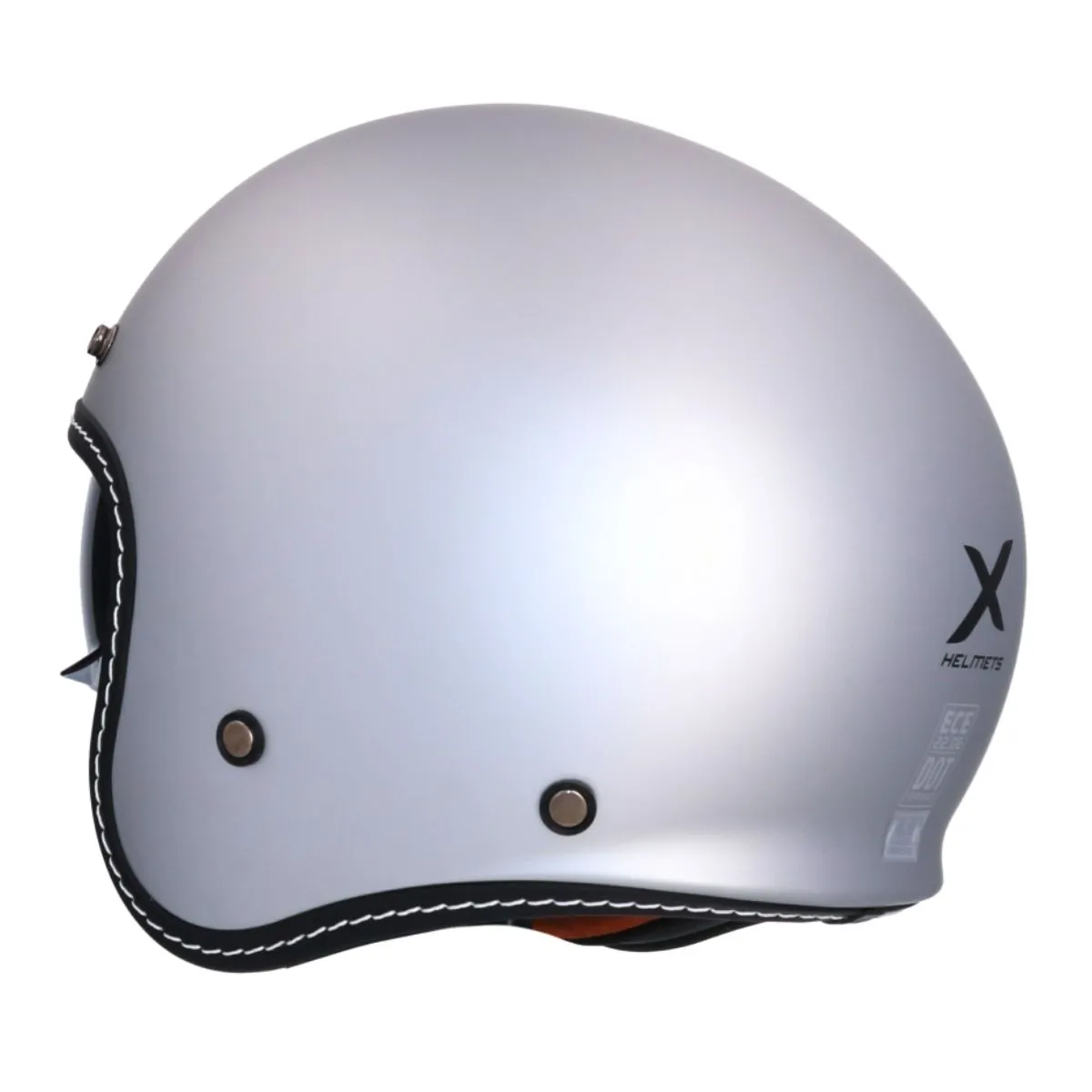 AXOR Dallas Solid Jet Helmet Matt Silver rear view