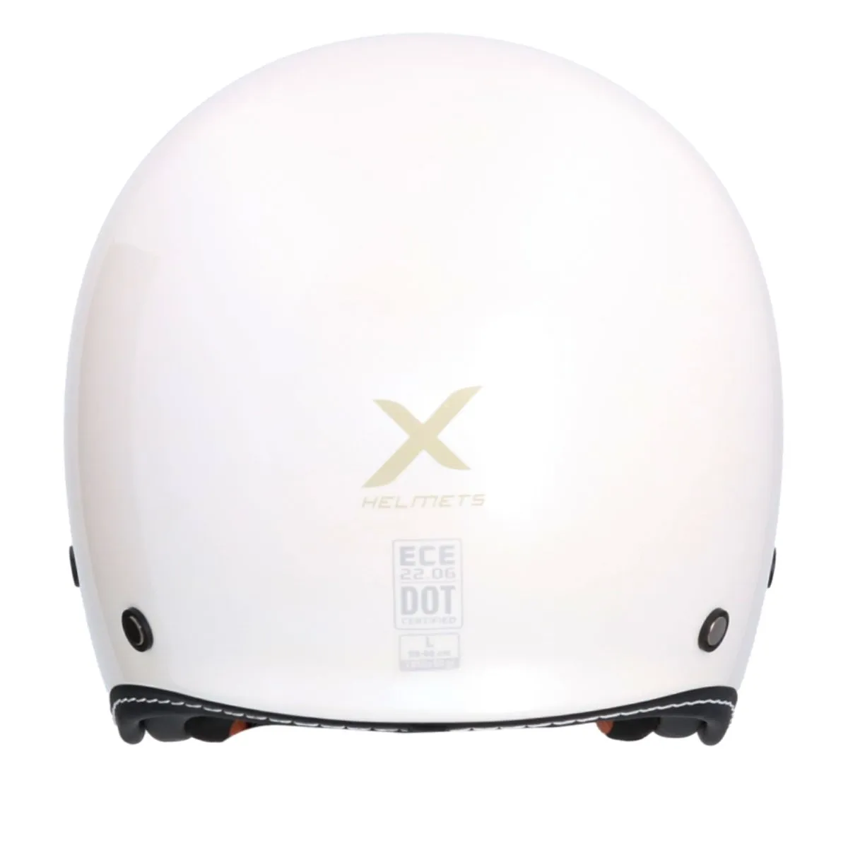 AXOR Dallas Solid Jet Helmet ECE 22.06 DOT certified White Pearl