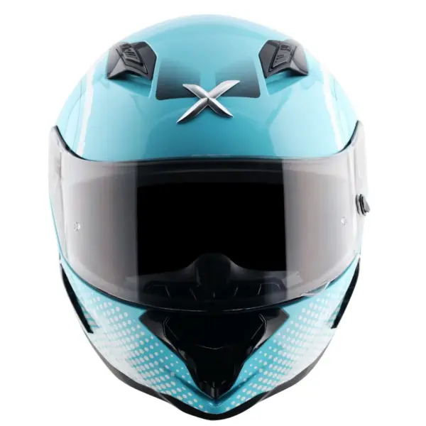 AXOR Hunter Spear Full Face Helmet Blue front view