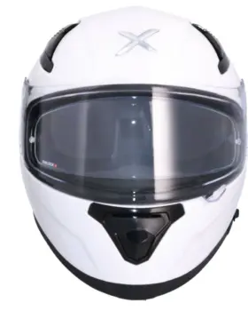 AXOR Katana Full Face Helmet Solid White Pearl front view