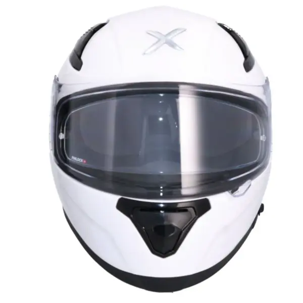 AXOR Katana Full Face Helmet Solid White Pearl front view